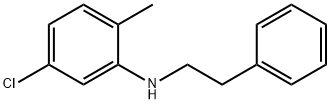 5-Chloro-2-methyl-N-phenethylaniline 结构式