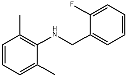 N-(2-Fluorobenzyl)-2,6-dimethylaniline 结构式