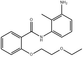 N-(3-Amino-2-methylphenyl)-2-(2-ethoxyethoxy)-benzamide 结构式