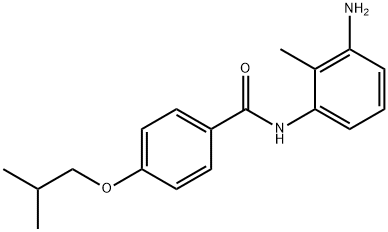 N-(3-AMINO-2-METHYLPHENYL)-4-ISOBUTOXYBENZAMIDE 结构式