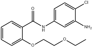 N-(3-AMINO-4-CHLOROPHENYL)-2-(2-ETHOXYETHOXY)-BENZAMIDE 结构式