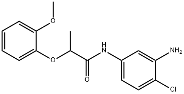 N-(3-AMINO-4-CHLOROPHENYL)-2-(2-METHOXYPHENOXY)-PROPANAMIDE 结构式