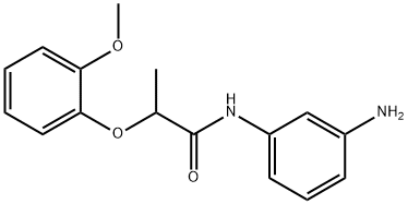 N-(3-AMINOPHENYL)-2-(2-METHOXYPHENOXY)PROPANAMIDE 结构式