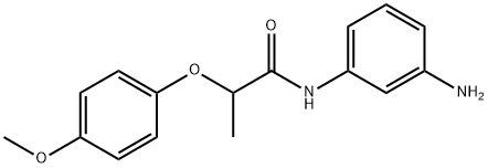 N-(3-AMINOPHENYL)-2-(4-METHOXYPHENOXY)PROPANAMIDE 结构式