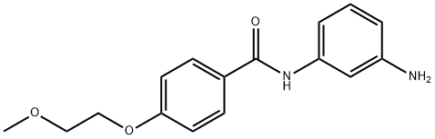 N-(3-Aminophenyl)-4-(2-methoxyethoxy)benzamide 结构式