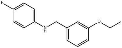 N-(3-Ethoxybenzyl)-4-fluoroaniline 结构式