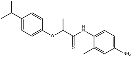 N-(4-AMINO-2-METHYLPHENYL)-2-(4-ISOPROPYLPHENOXY)-PROPANAMIDE 结构式