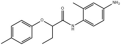 N-(4-Amino-2-methylphenyl)-2-(4-methylphenoxy)-butanamide 结构式