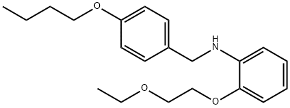 N-(4-Butoxybenzyl)-2-(2-ethoxyethoxy)aniline 结构式