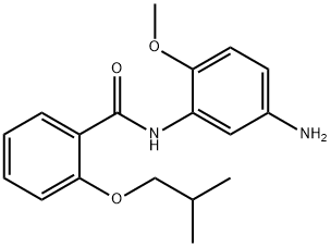 N-(5-Amino-2-methoxyphenyl)-2-isobutoxybenzamide 结构式