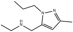 N-[(3-Methyl-1-propyl-1H-pyrazol-5-yl)methyl]-ethanamine 结构式