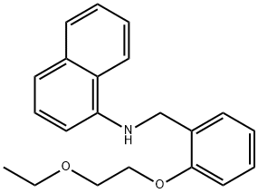 N-[2-(2-Ethoxyethoxy)benzyl]-1-naphthalenamine 结构式