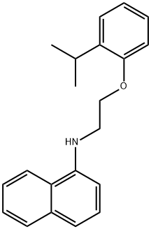 N-[2-(2-Isopropylphenoxy)ethyl]-1-naphthalenamine 结构式