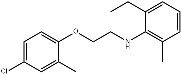 N-[2-(4-Chloro-2-methylphenoxy)ethyl]-2-ethyl-6-methylaniline 结构式