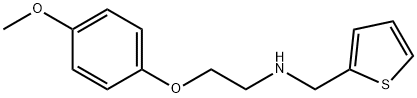 N-[2-(4-Methoxyphenoxy)ethyl]-N-(2-thienylmethyl)amine 结构式