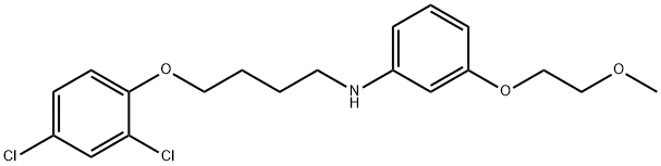 N-[4-(2,4-Dichlorophenoxy)butyl]-3-(2-methoxyethoxy)aniline 结构式