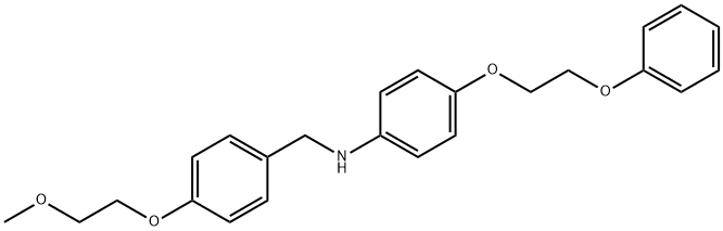 N-[4-(2-Methoxyethoxy)benzyl]-4-(2-phenoxyethoxy)-aniline 结构式