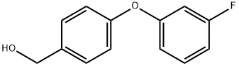 (4-(3-氟苯氧基)苯基)甲醇 结构式