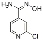 2-chloro-N'-hydroxy-4-pyridinecarboximidamide 结构式