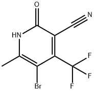5-溴-2-羟基-6-甲基-4-(三氟甲基)烟腈 结构式