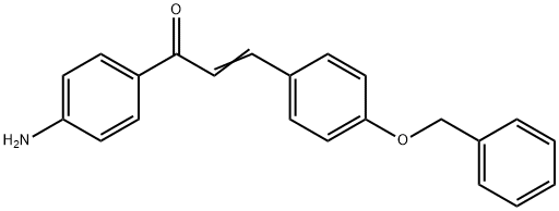 (E)-1-(4-氨基苯基)-3-[4-(苄氧基)苯基]丙-2-烯-1-酮 结构式