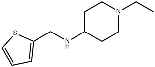 1-乙基-N-(噻吩-2-基甲基)哌啶-4-胺 结构式