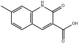 2-羟基-7-甲基喹啉-3-羧酸 结构式