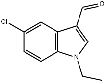 5-氯-1-乙基-1H-吲哚-3-甲醛 结构式