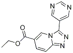 3-嘧啶-5-基[1,2,4]三唑并[4,3-A]吡啶-6-甲酸乙酯 结构式