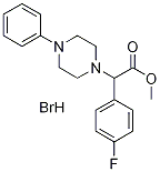 (4-氟苯基)(4-苯基哌嗪-1-基)乙酸氢溴酸盐甲基 结构式