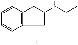 N-2,3-dihydro-1H-inden-2-yl-N-ethylamine hydrochloride 结构式