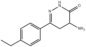 4-氨基-6-(4-乙基苯基)-4,5-二氢哒嗪-3(2H)-酮 结构式