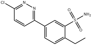 5-(6-氯哒嗪-3-基)-2-乙基苯磺酰胺 结构式