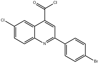 2-(4-溴苯基)-6-氯喹啉-4-甲酰氯 结构式