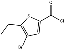 4-溴-5-乙基噻吩-2-甲酰氯 结构式