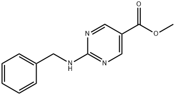 Methyl 2-(benzylamino)-5-pyrimidinecarboxylate 结构式