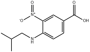 4-(Isobutylamino)-3-nitrobenzoic acid 结构式