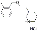 3-{2-[(2-Methylbenzyl)oxy]ethyl}piperidinehydrochloride 结构式