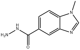 1-Methyl-1H-1,3-benzimidazole-5-carbohydrazide 结构式