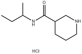 N-(sec-Butyl)-3-piperidinecarboxamidehydrochloride 结构式