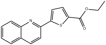 ETHYL 5-(2-QUINOLINYL)-2-THIOPHENECARBOXYLATE 结构式