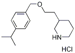 4-Isopropylbenzyl 2-(3-piperidinyl)ethyl etherhydrochloride 结构式