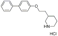 3-[2-([1,1'-Biphenyl]-4-yloxy)ethyl]piperidinehydrochloride 结构式