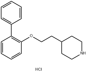 4-[2-([1,1'-Biphenyl]-2-yloxy)ethyl]piperidinehydrochloride 结构式