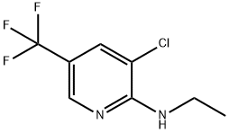 3-氯-N-乙基-5-(三氟甲基)吡啶-2-胺 结构式