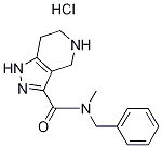 N-Benzyl-N-methyl-4,5,6,7-tetrahydro-1H-pyrazolo-[4,3-c]pyridine-3-carboxamide hydrochloride 结构式