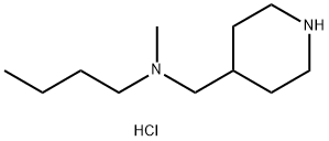 N-Methyl-N-(4-piperidinylmethyl)-1-butanaminedihydrochloride 结构式