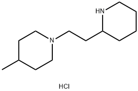 4-Methyl-1-[2-(2-piperidinyl)ethyl]piperidinedihydrochloride 结构式