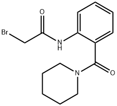 2-Bromo-N-[2-(1-piperidinylcarbonyl)phenyl]-acetamide 结构式