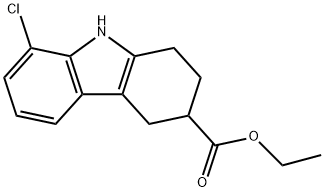 8-氯-2,3,4,9-四氢-1H-咔唑-3-甲酸乙酯 结构式